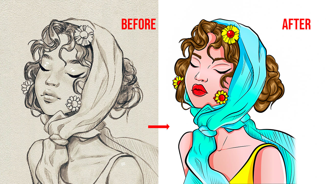 9Step Digital Art Process For Awesome Drawings