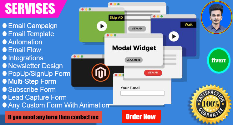 Create modal form popup box design using html css js by Md_tanvirahmed |  Fiverr