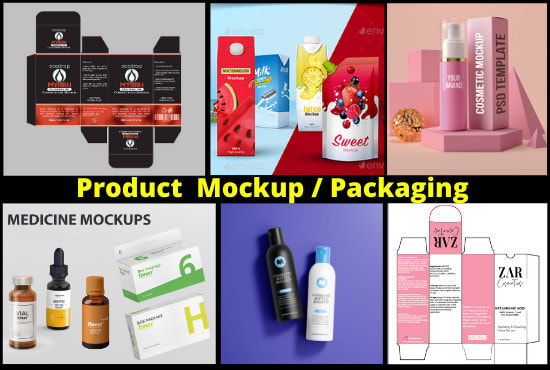 Download 3d Product Mockup Box Packaging Design Product Packaging Design By Zaibkhan Fiverr