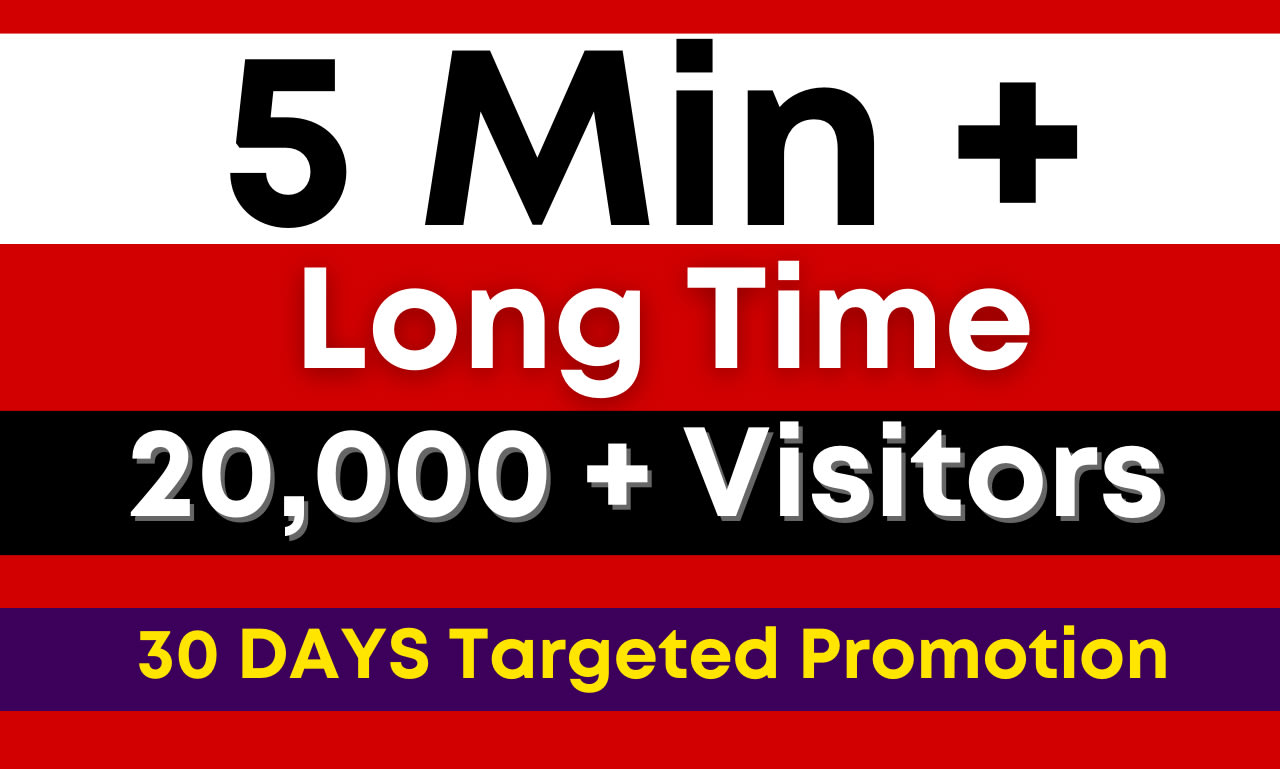 Do 5min long time duration organic website traffic promotion by Logotraffic  | Fiverr