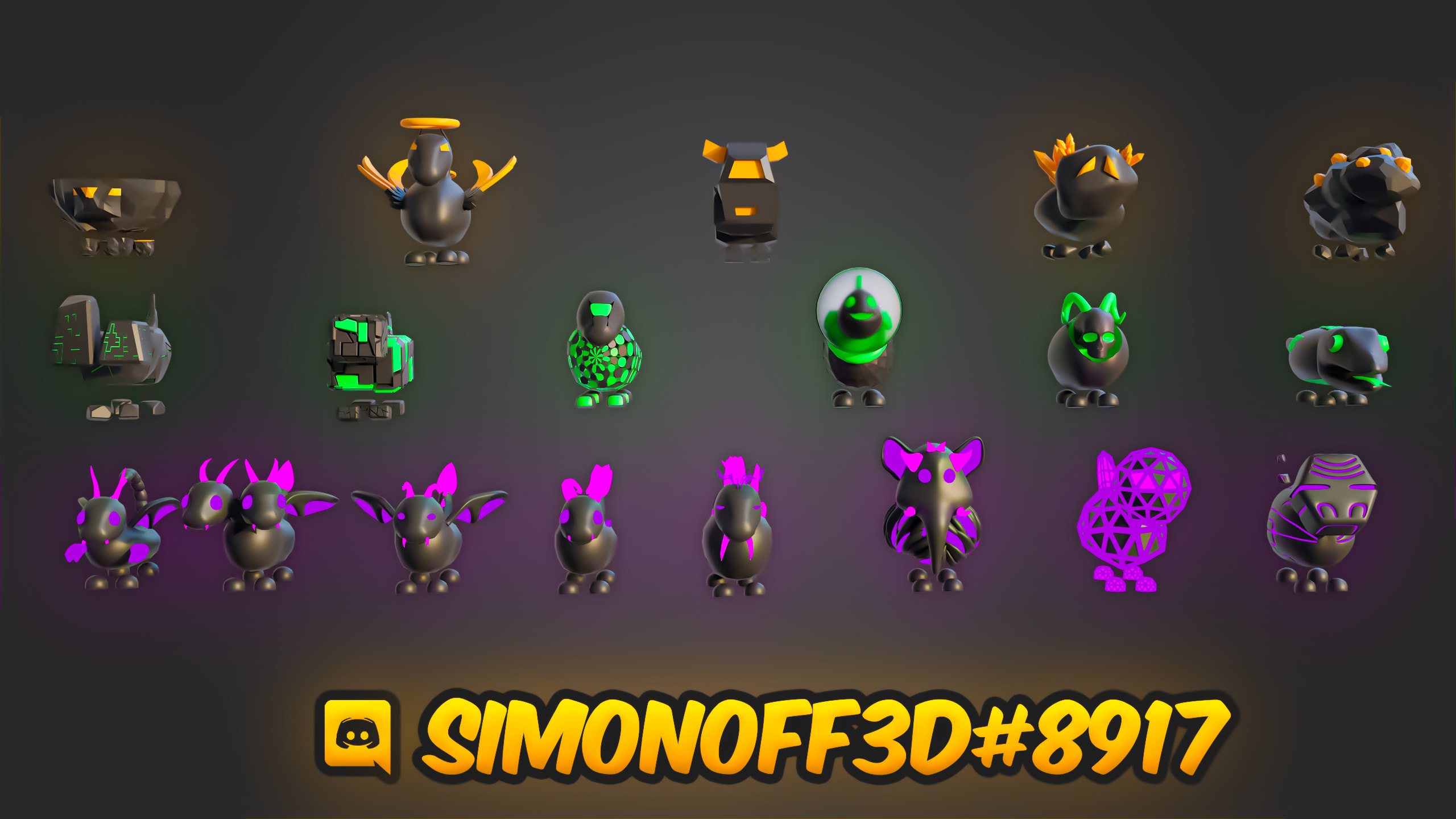 Model High Quality Roblox Pets And Other Things By Simonof3d Fiverr - roblox pets