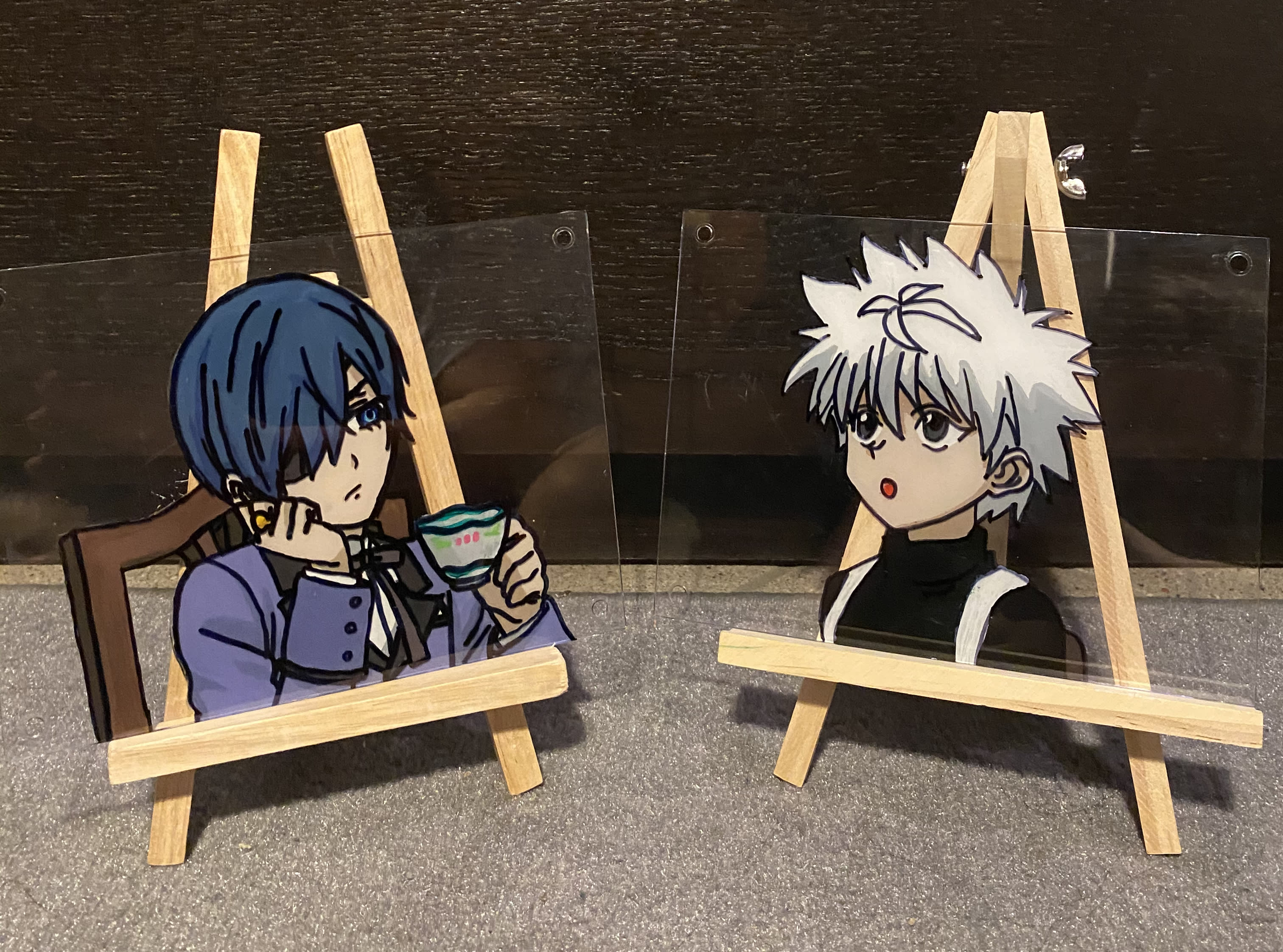 Paint anime and manga on glass by Nomunzul | Fiverr