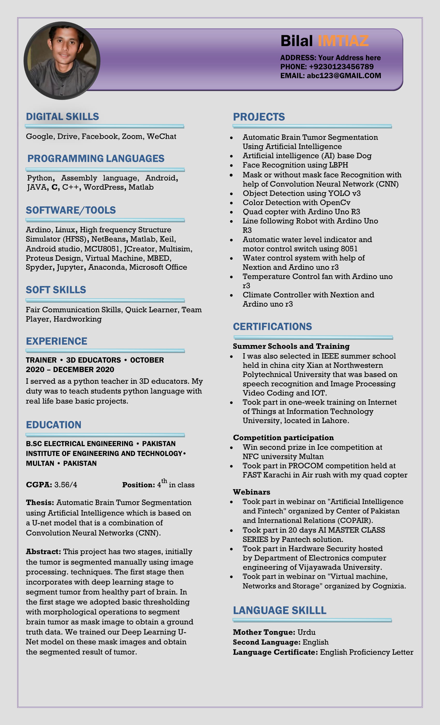 resume for students for internship   10