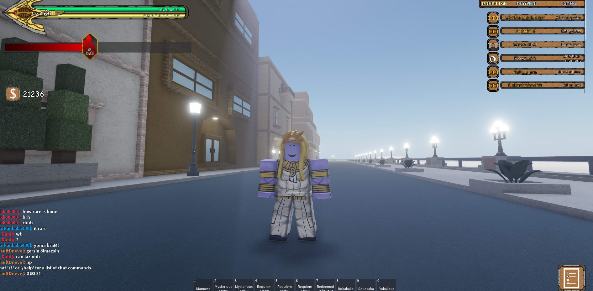 Selling - Roblox YBA Account - Unverified - Prestige 3 - Max Money