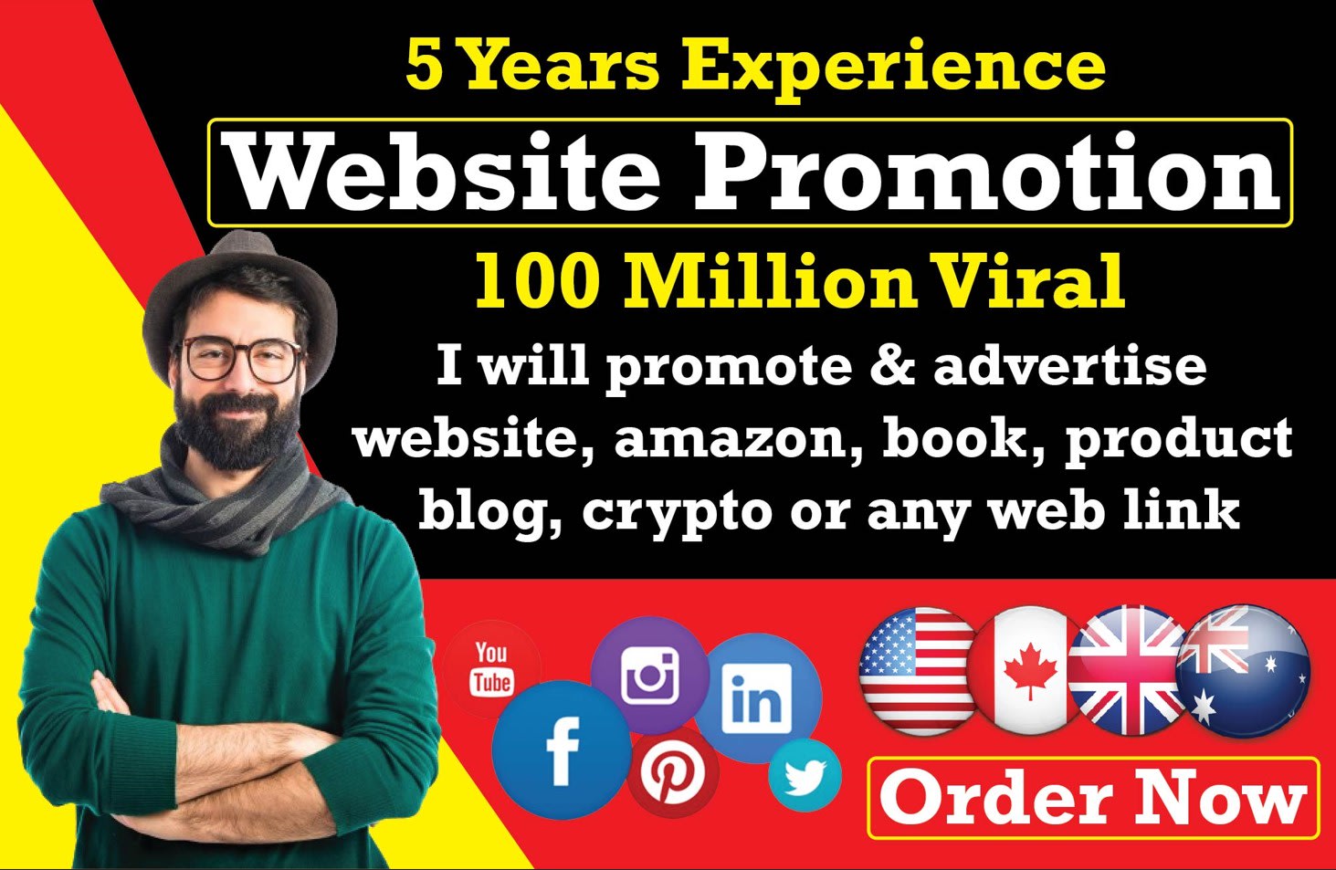 Promote and advertise website business amazon book product crypto blog by  Rock_pro_star | Fiverr