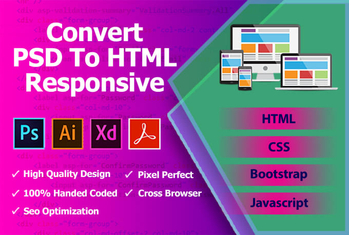 Responsive HTML CSS Website Design And Development Psd To