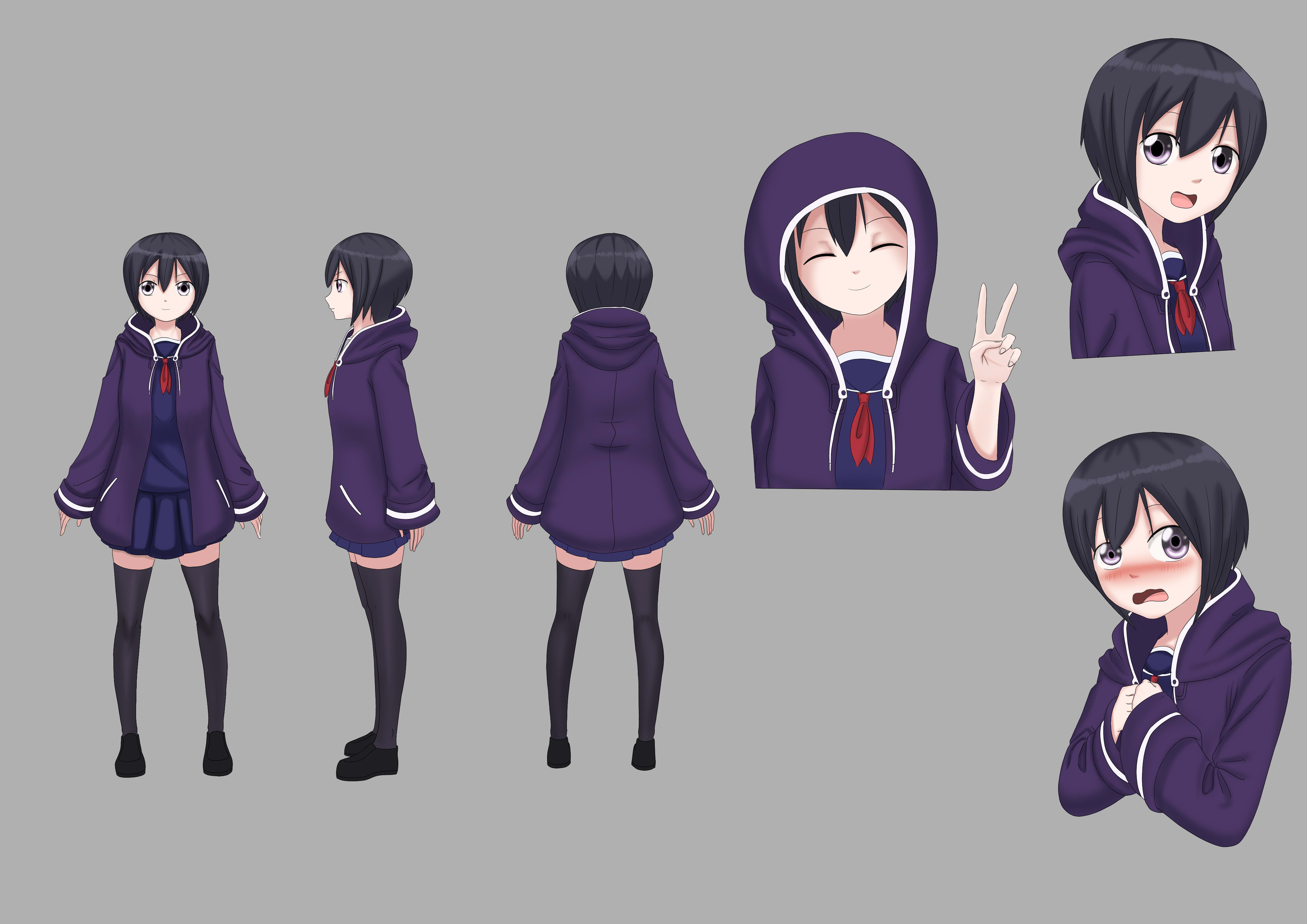 Do Anime Character Design Sheet By Jjnicaea Fiverr