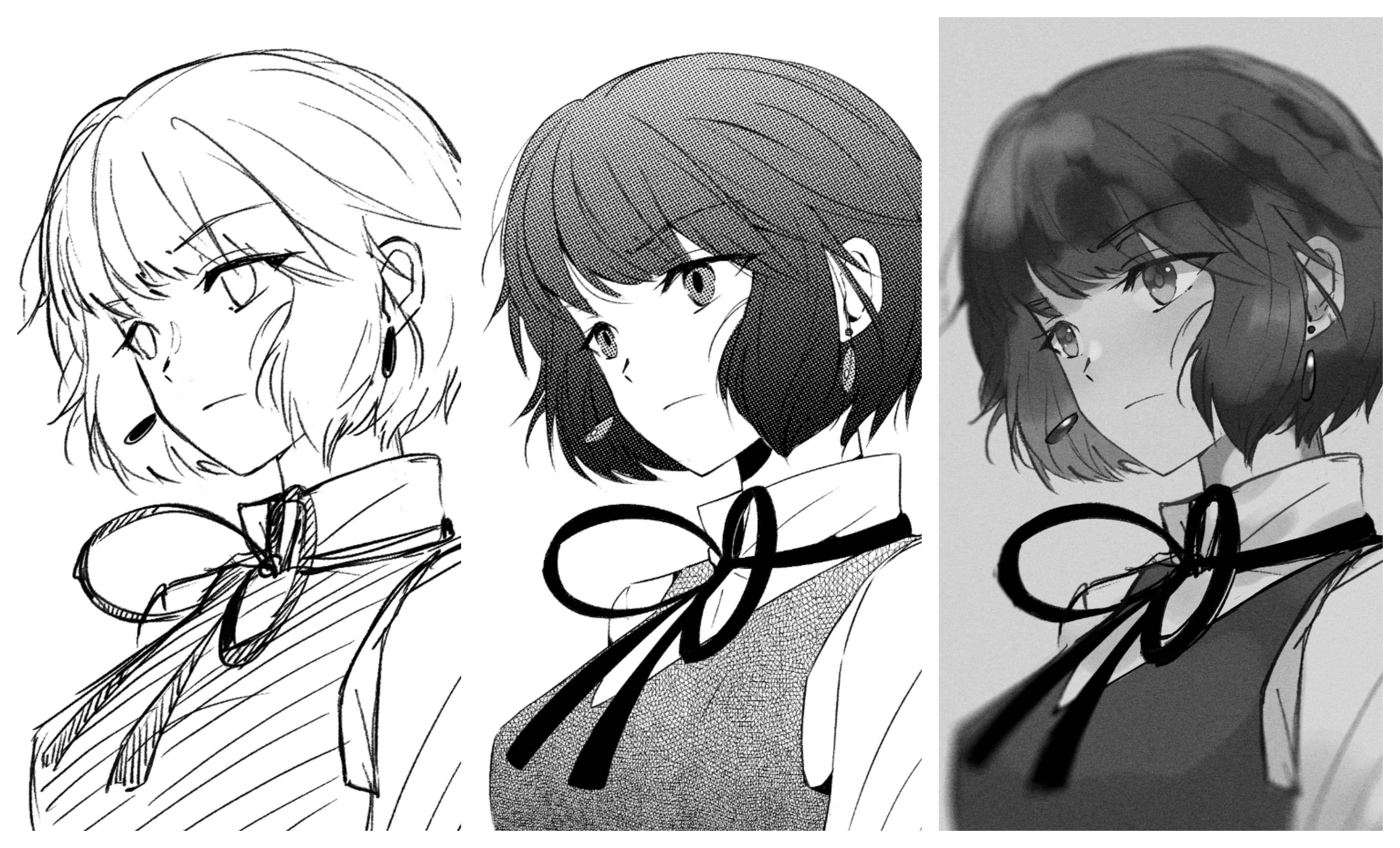 Make manga black and white illustrations by Yokonashi | Fiverr