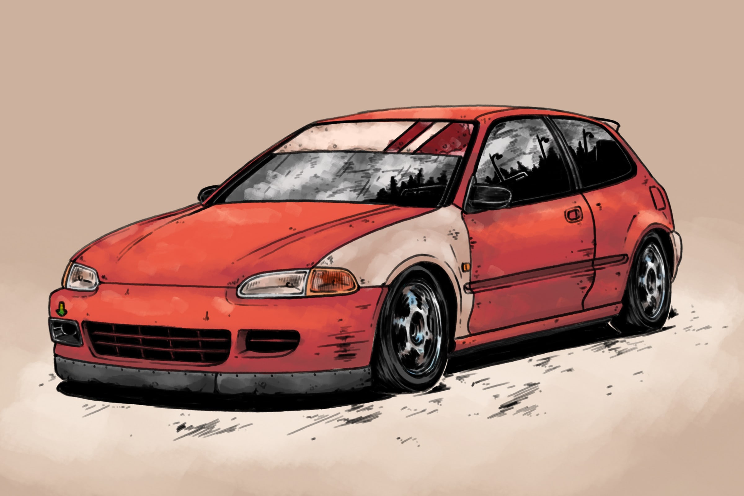 Share more than 79 anime car drawings best - in.duhocakina