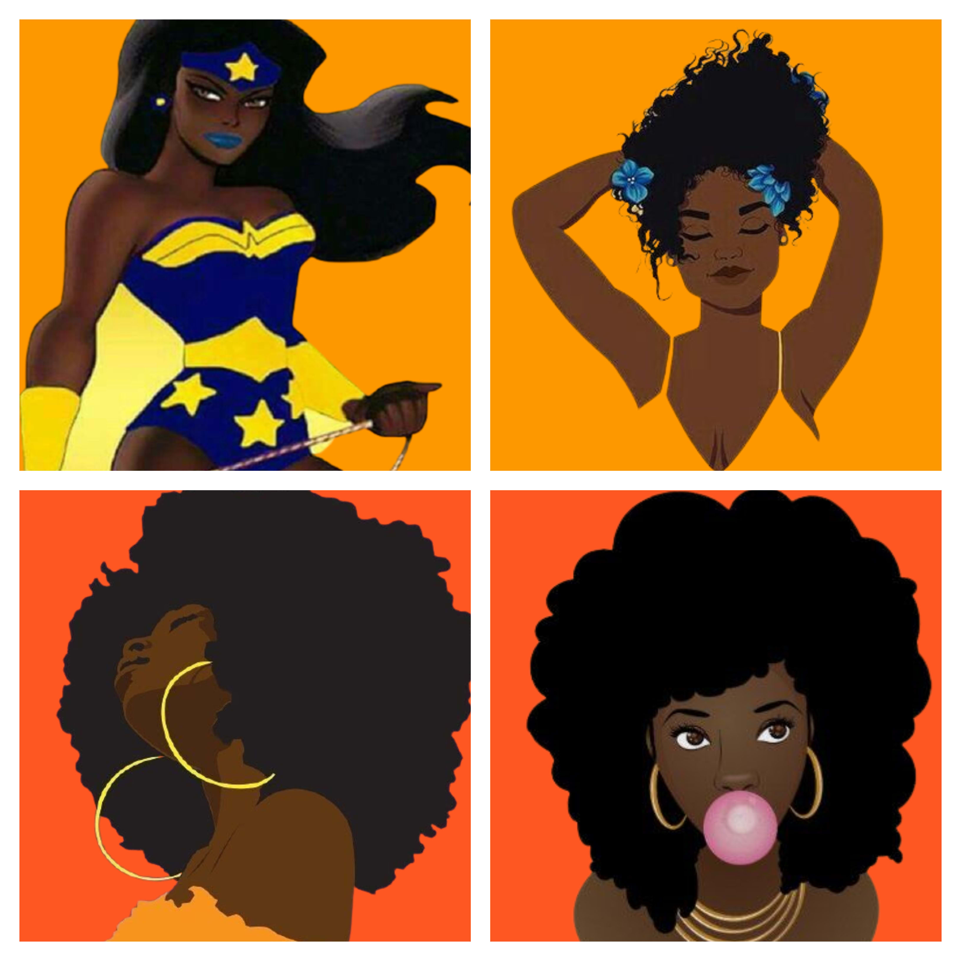 Draw african american cartoon character illustrations by Black_studio1 |  Fiverr