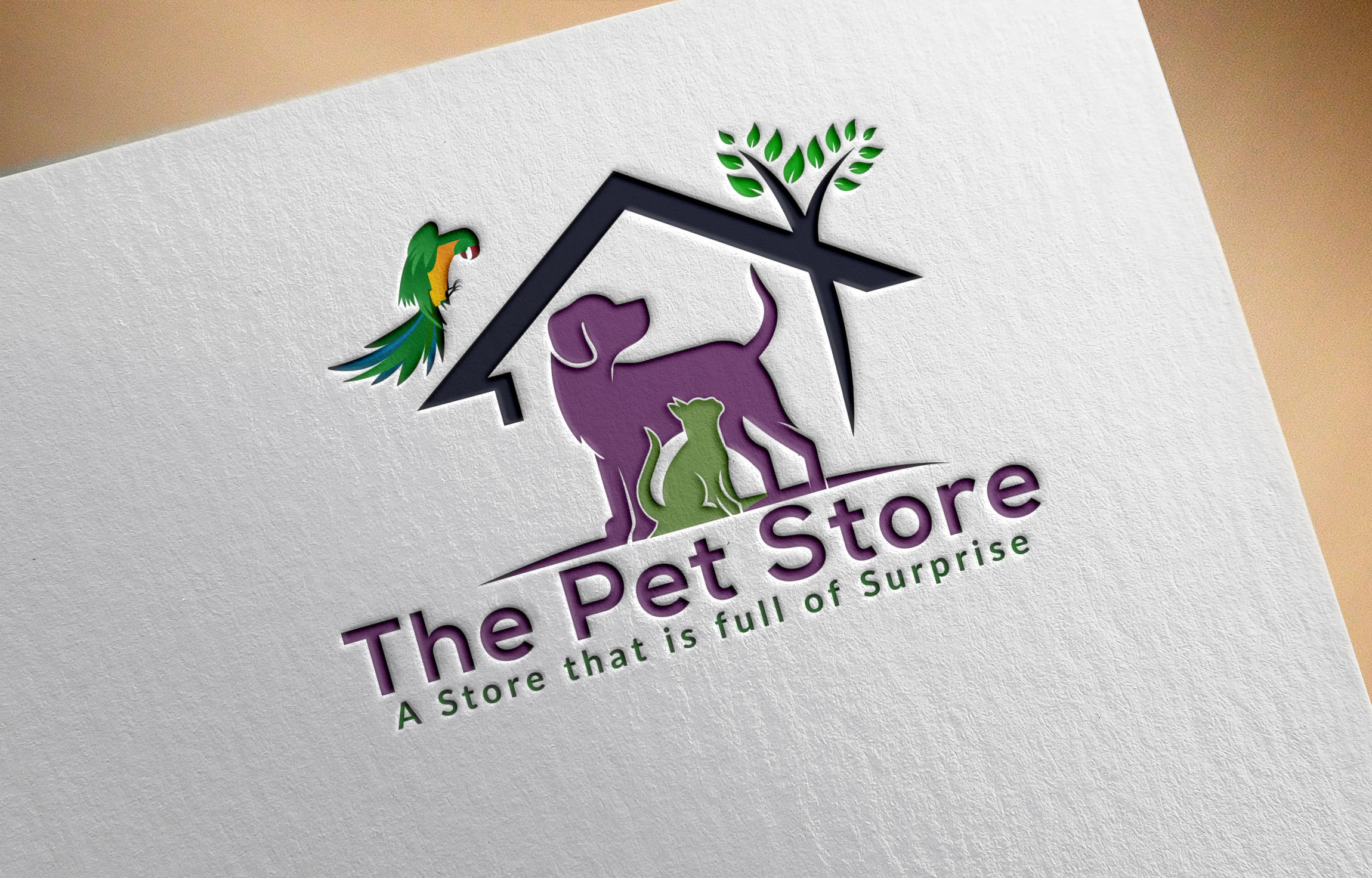 Do professional dog animal farm and custom pet shop logo by