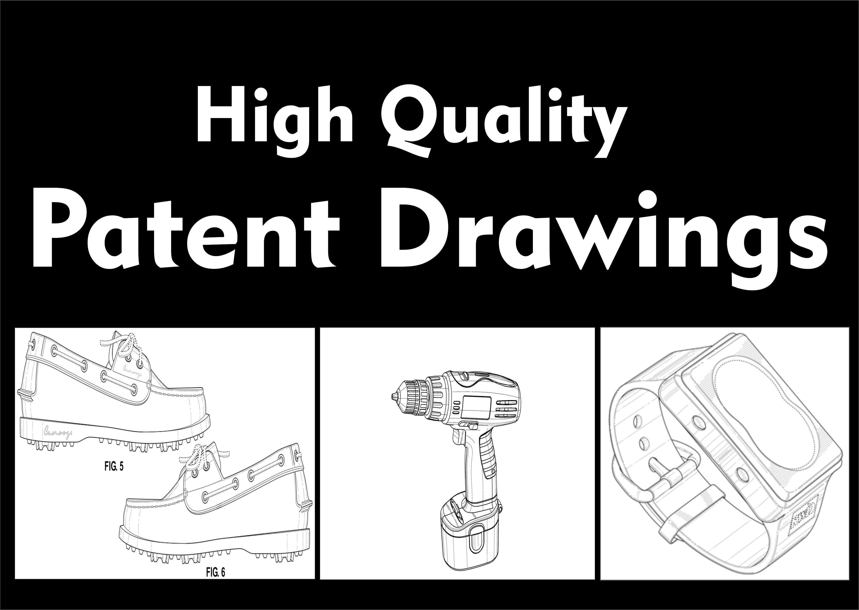 Draw expert utility or design patent drawings, illustrations by  Patent_studio | Fiverr