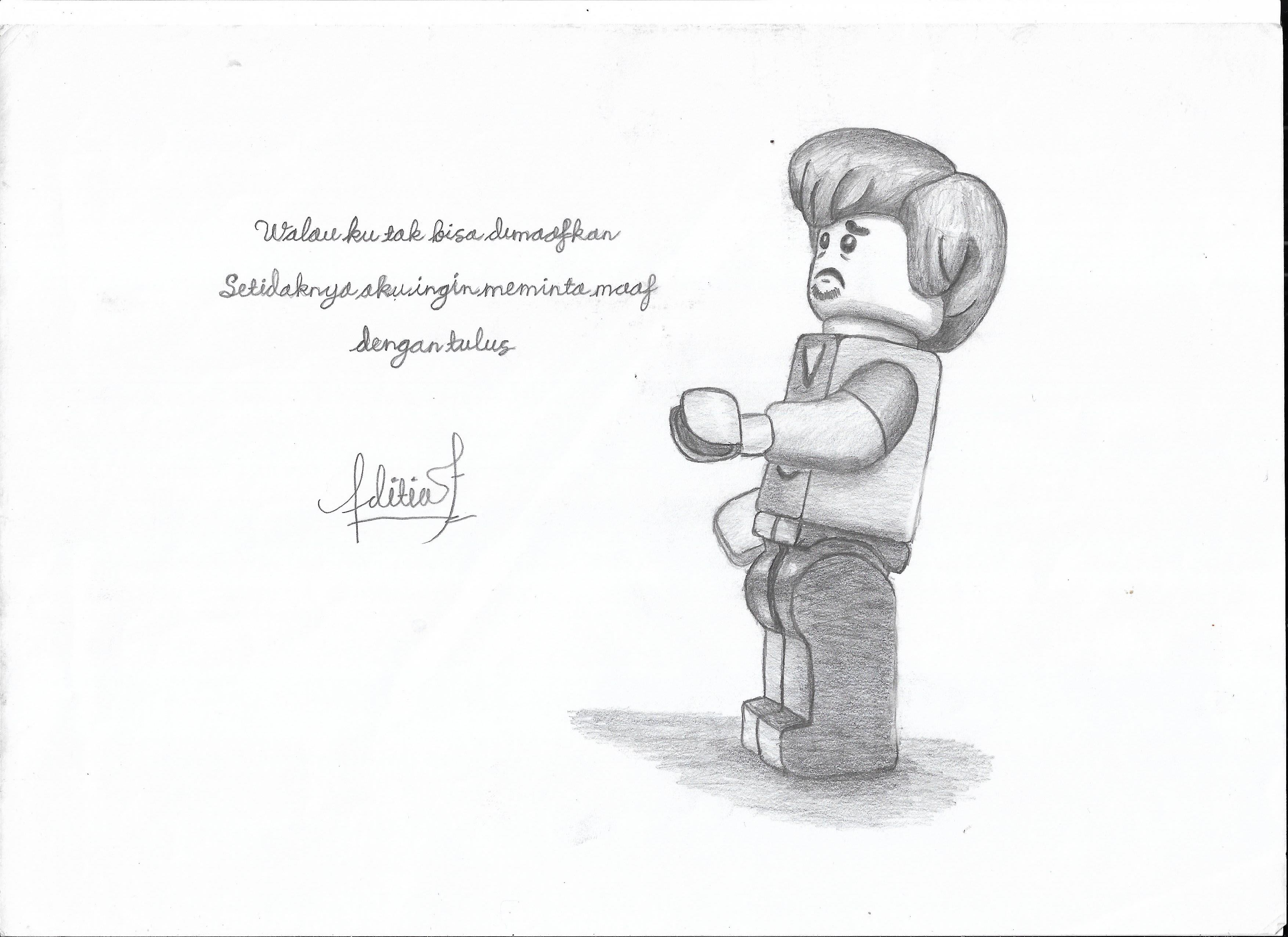 Draw a pencil sketch, cartoon character, name and word by Aditiaagnanfadi |  Fiverr