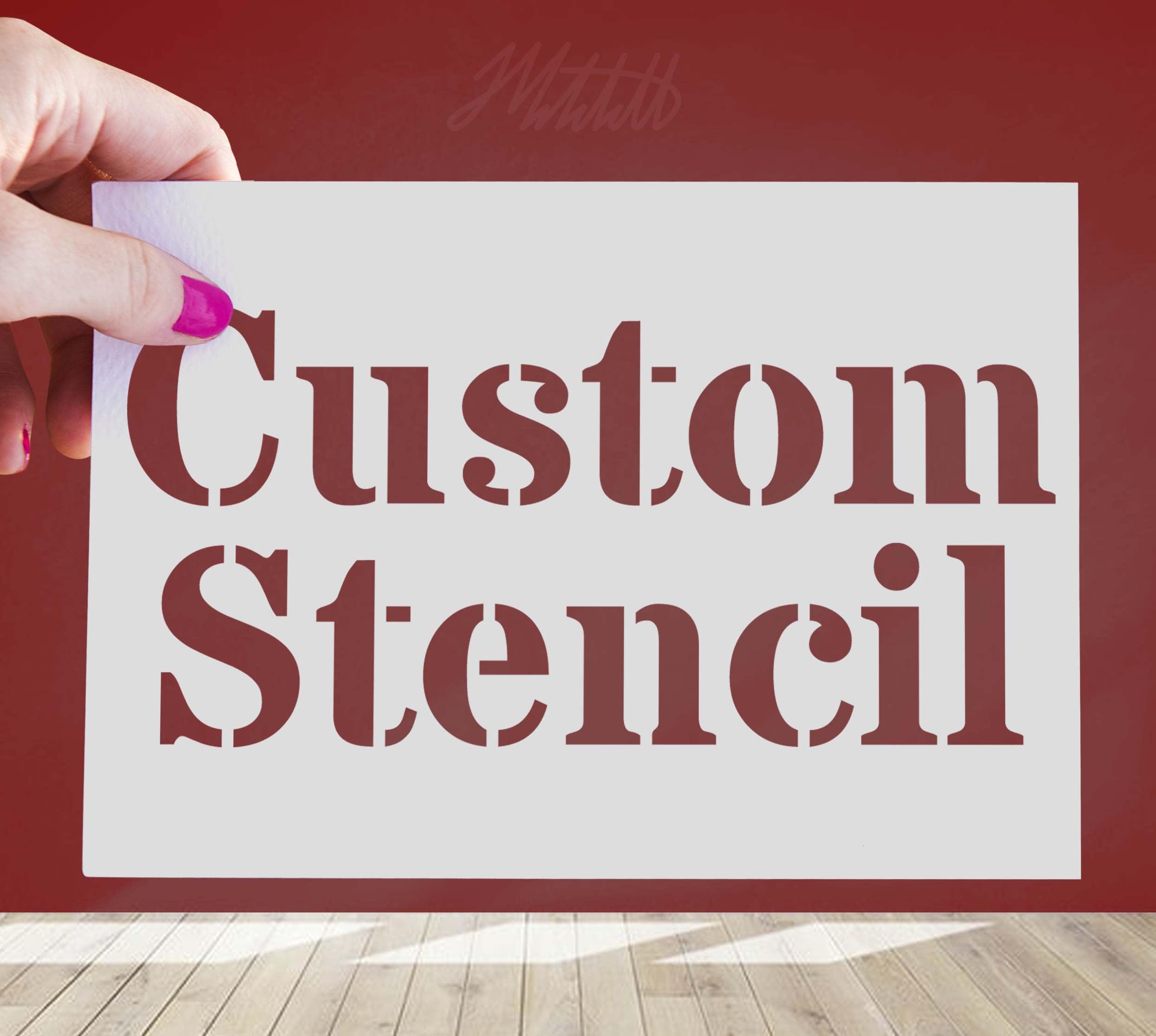 Custom Logo Stencils, Bespoke Service, Custom Stencils For Spray Painting 