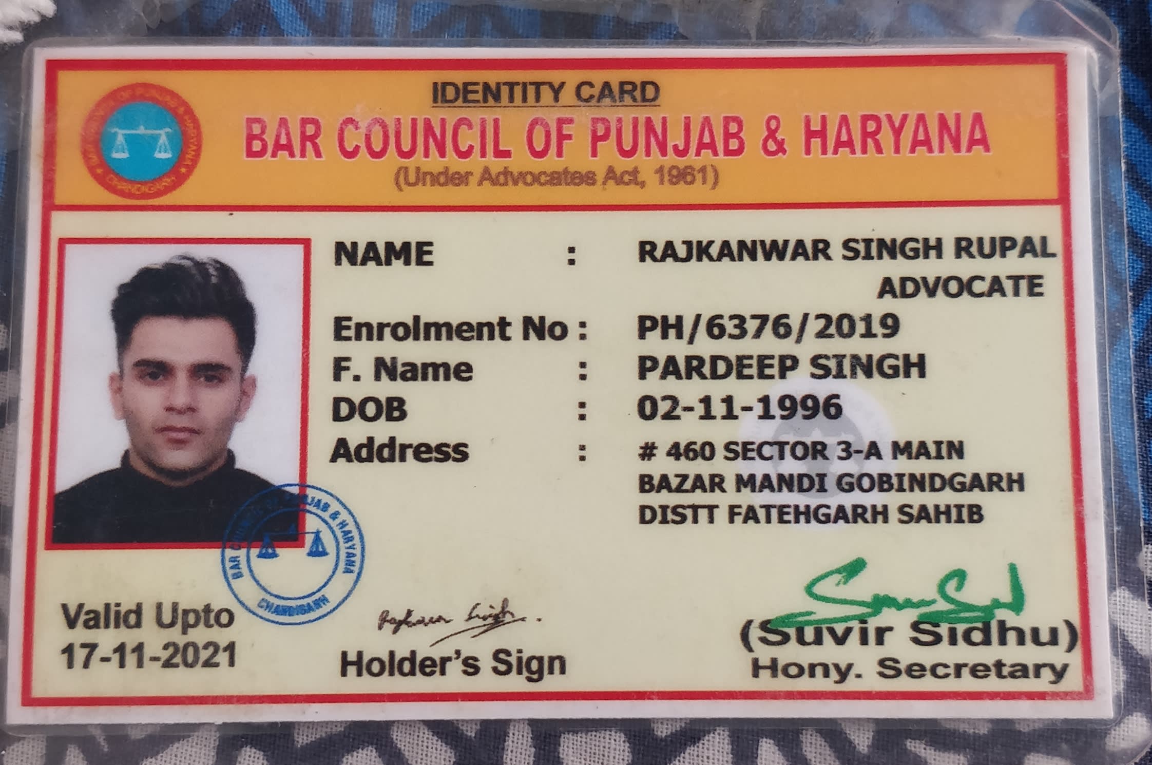Advocate Id Card