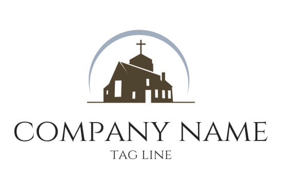 Minimalist Church Logo Design By Densus8 Fiverr