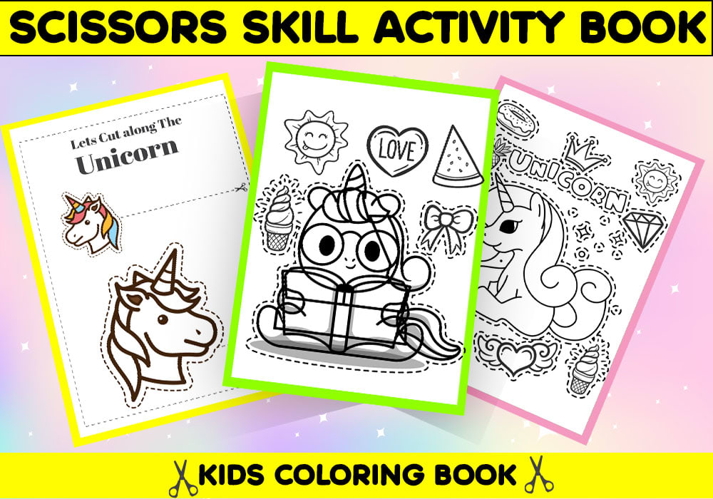 Download Make Scissors Skill Activity Coloring Book Pages For Amazon Kdp Interior Etsy By Kdpexpert Fiverr