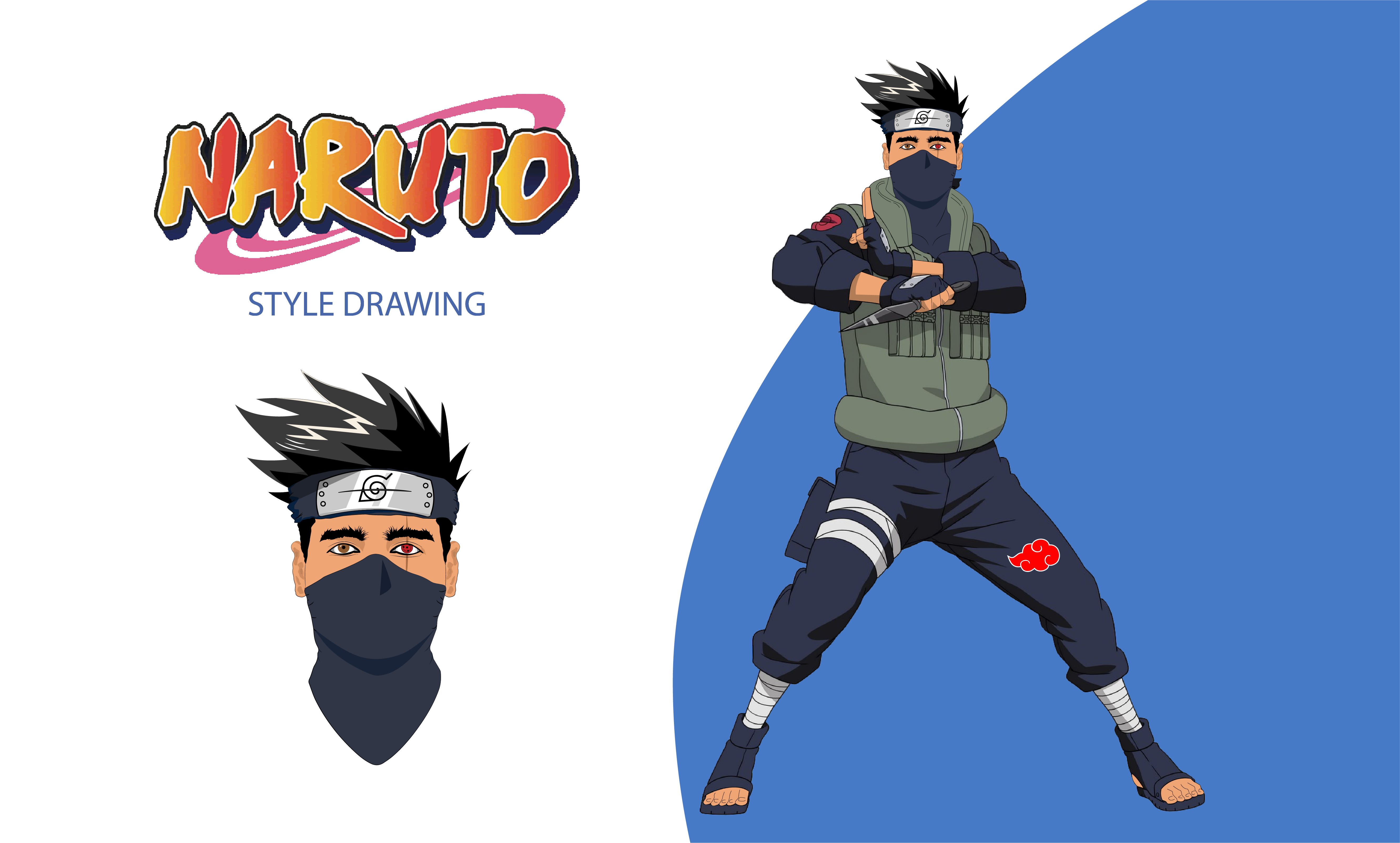 Digital Drawing Anime Poster Naruto - Digital Drowing Anime Art