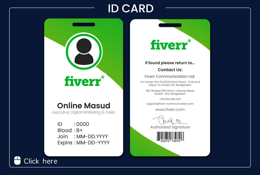 Design company id card or identity card whit pvc plastic card by With Pvc Id Card Template