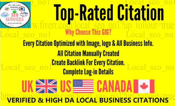 Do 500 Usa Local Citation For Ranking Keywords Business On Google In 24 Hours By Local Seo No1 Fiverr