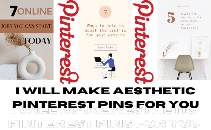Deliver aesthetic pins for your pinterest by Salutsocialco