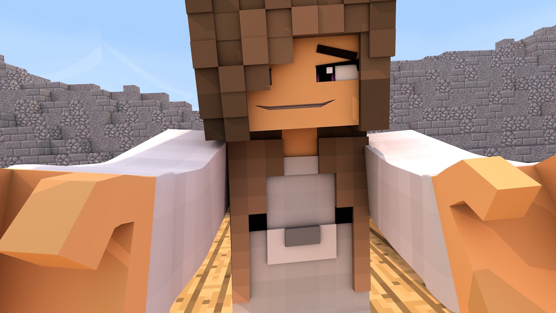 créer une animation de transition Minecraft