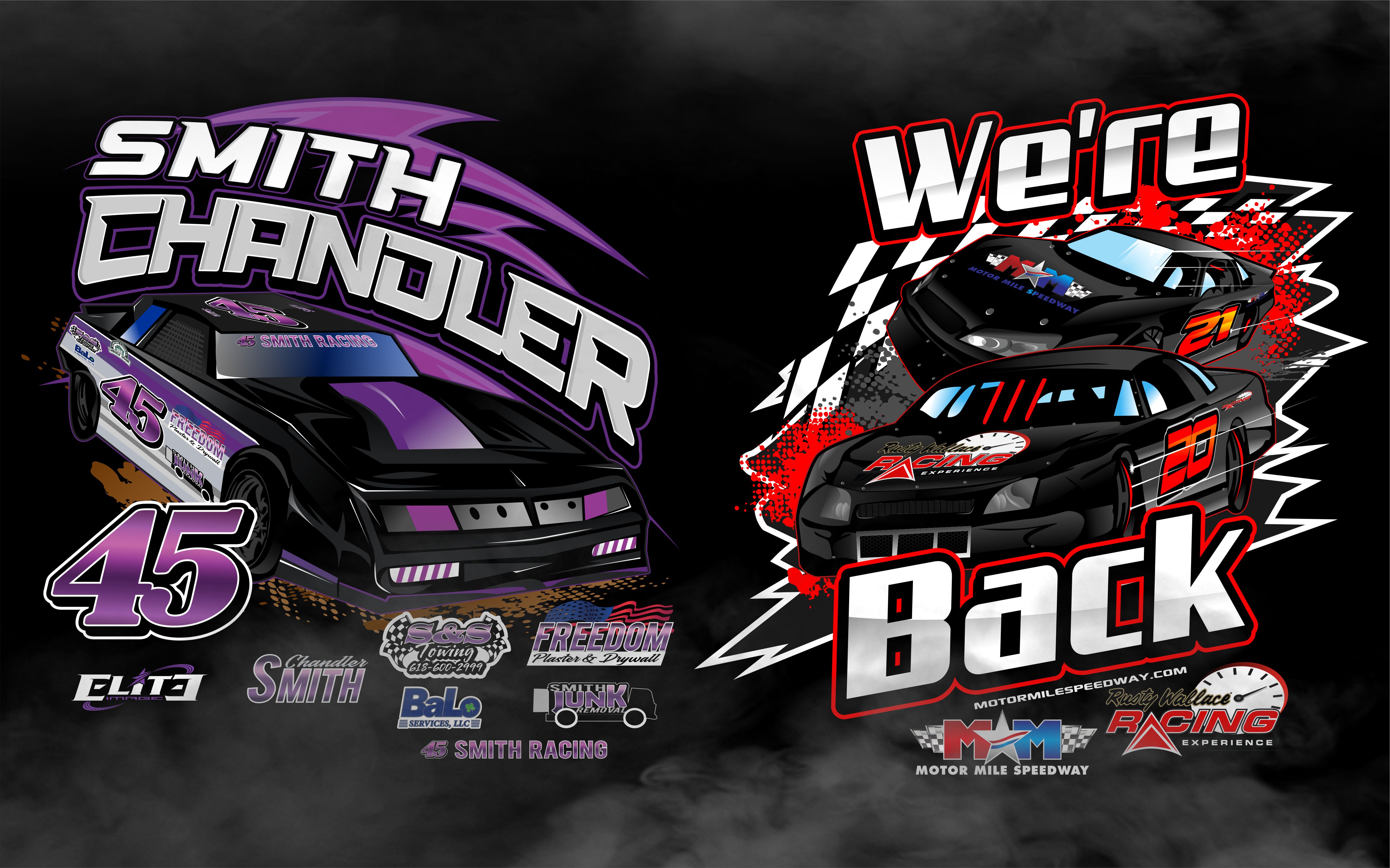 custom racing tshirt design 