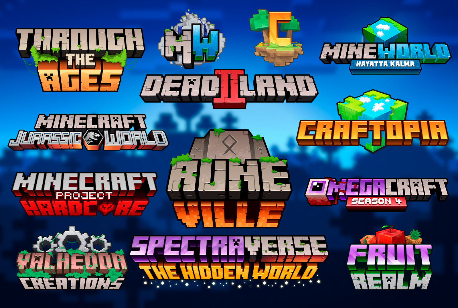 create an outstanding custom minecraft logo