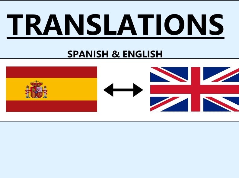 Translate English To Spanish, Spanish To English