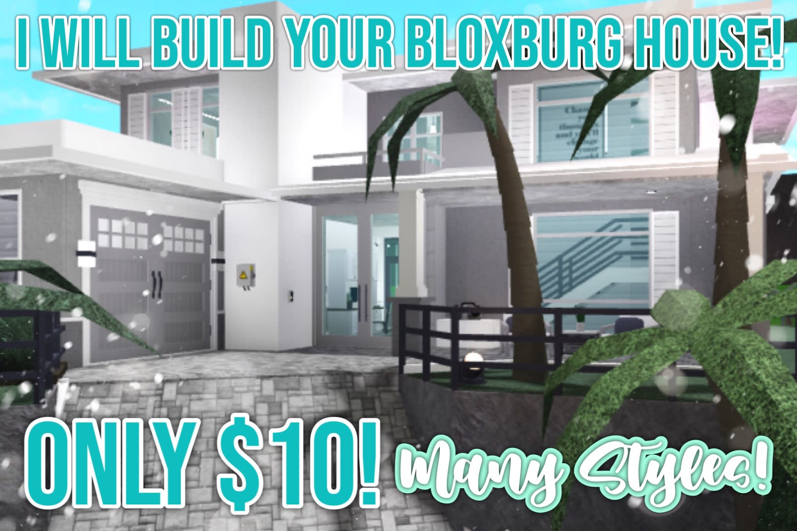 I Will Build and Decorate a Mansion for You in Bloxburg 