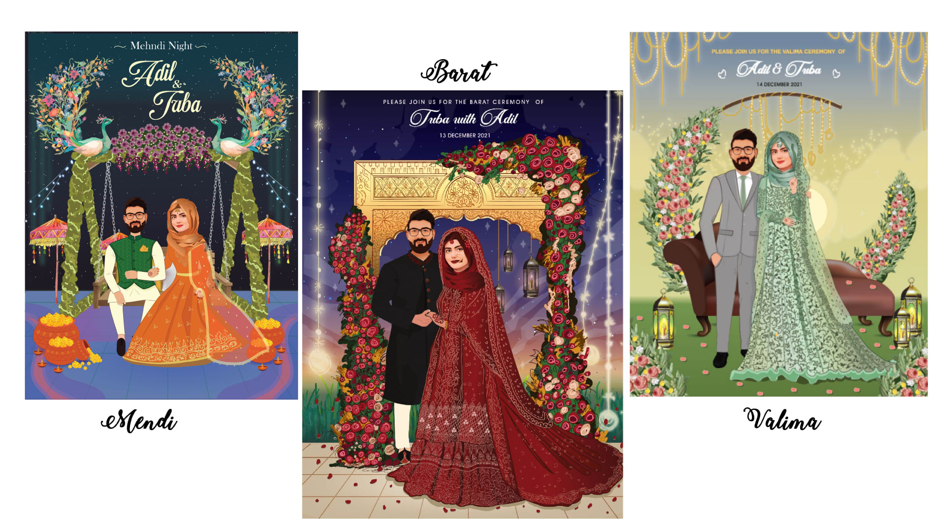 Design wedding cards and invitations by Momnazaheer27 | Fiverr