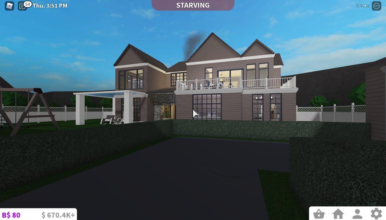 ROBLOX BLOXBURG HOUSE STARTER PACK EXTERIOR ONLY