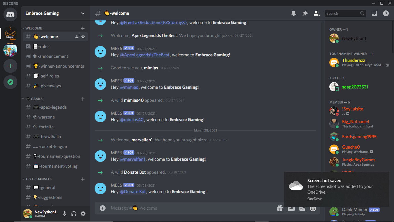 Be A Active Admin Or Mod For Your Discord Server By Newpython Fiverr