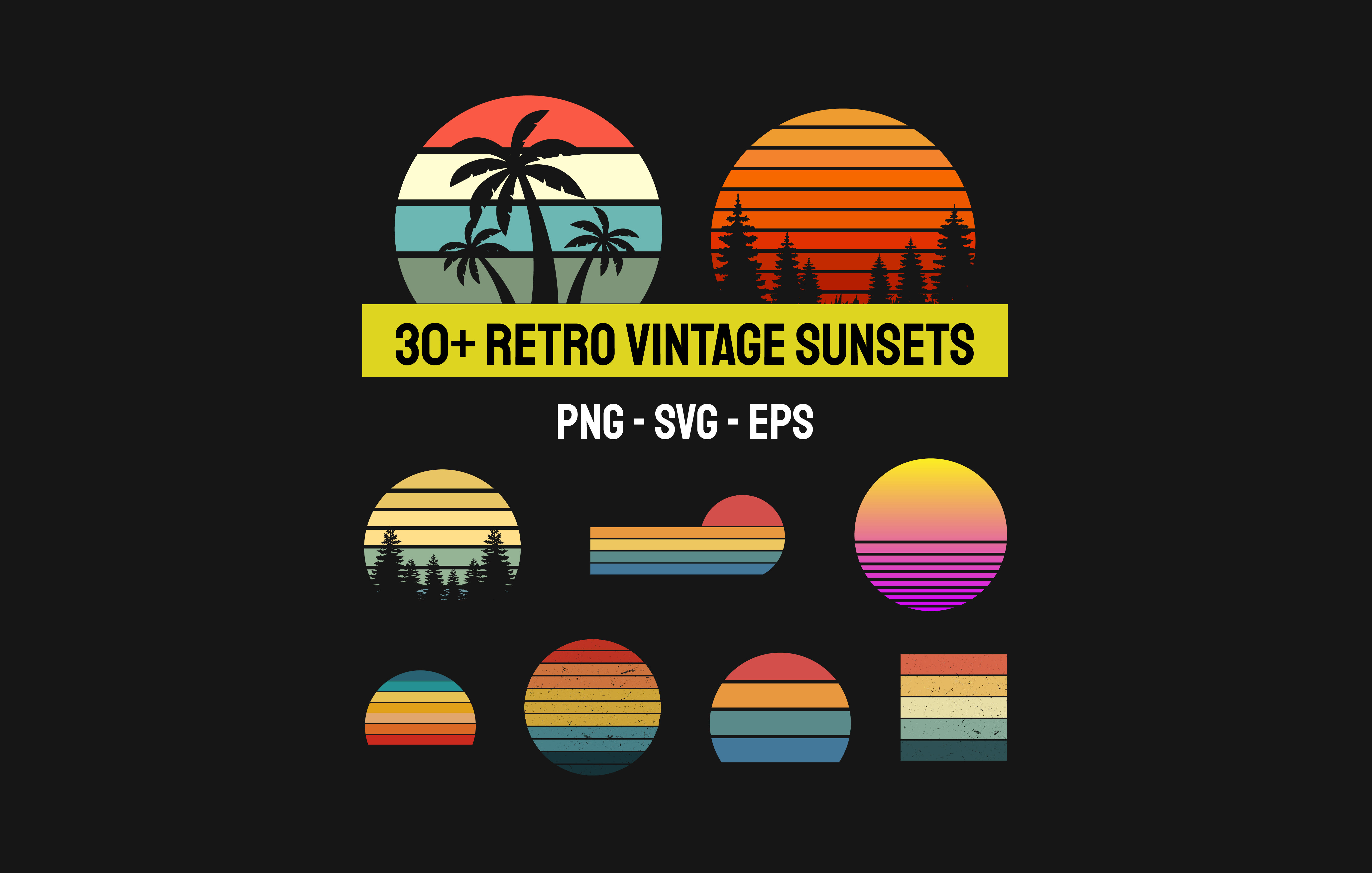 Download Send You Retro Vintage Sunset Pack By Marc Burri Fiverr