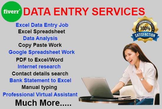 Do Data Entry, Copy Paste, Typing Job, Fiverr Typing Jobs