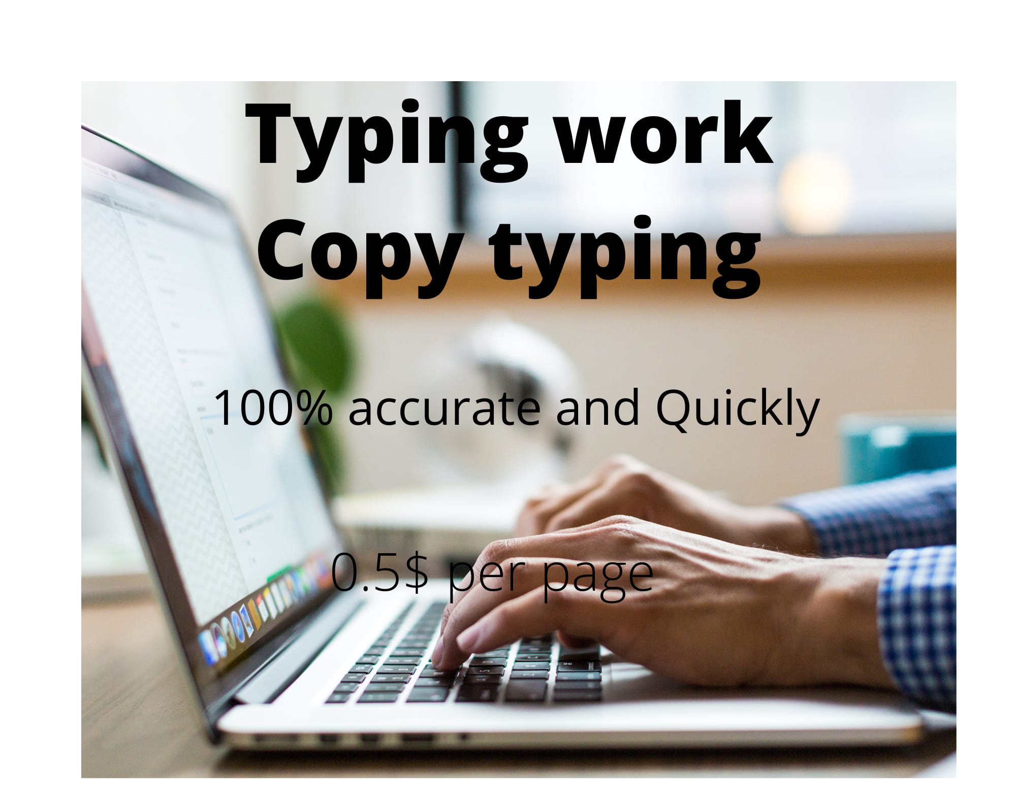 My typing speed is 45+ can I work on freelancer.com as a copy