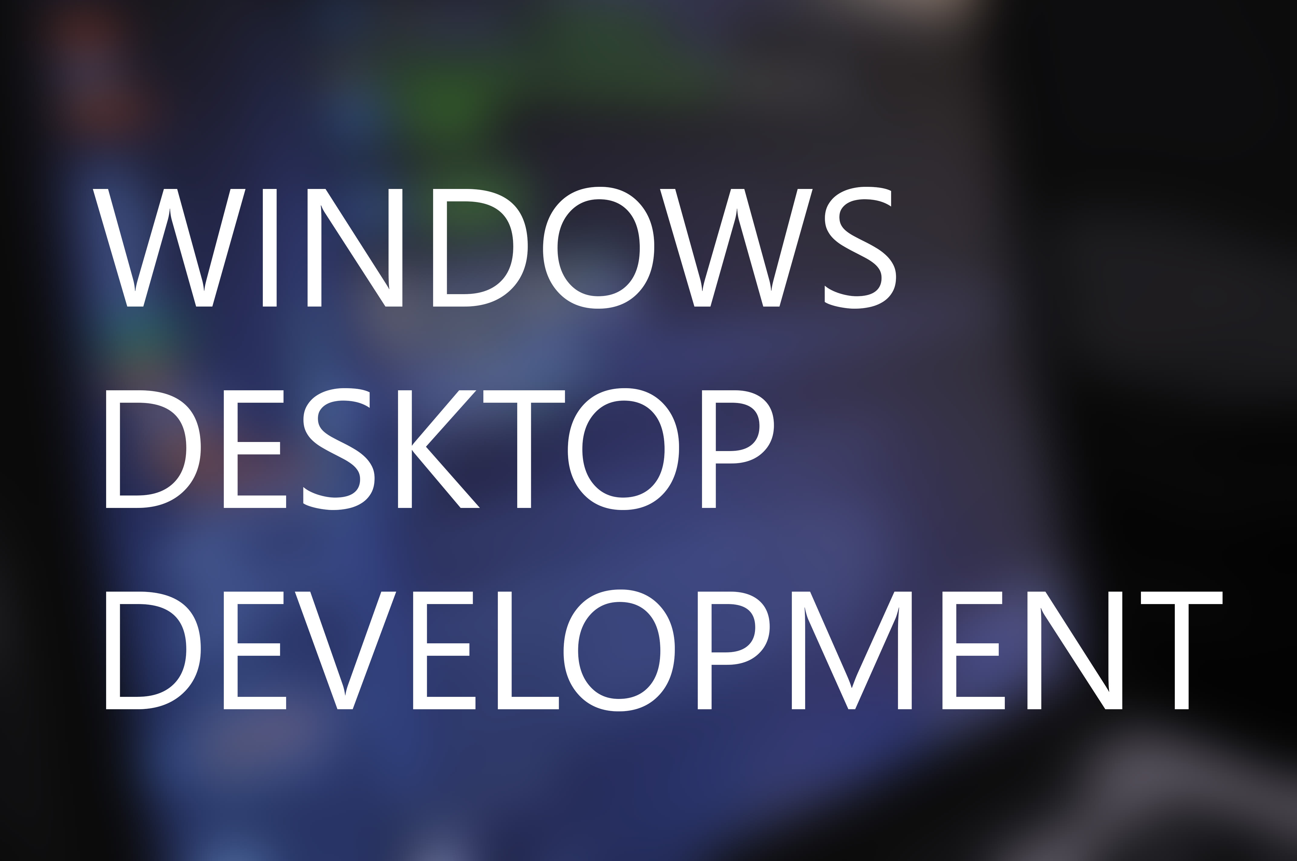 create a windows application