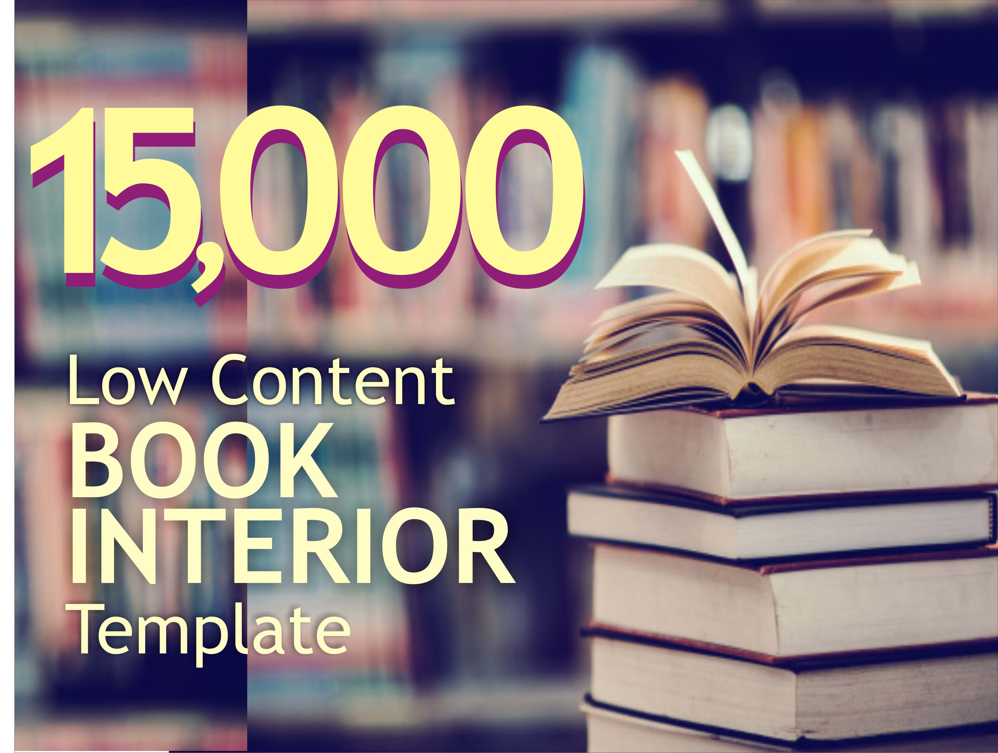 Send 15 000 Kdp Low Content Book Template By Mommy Writer Fiverr