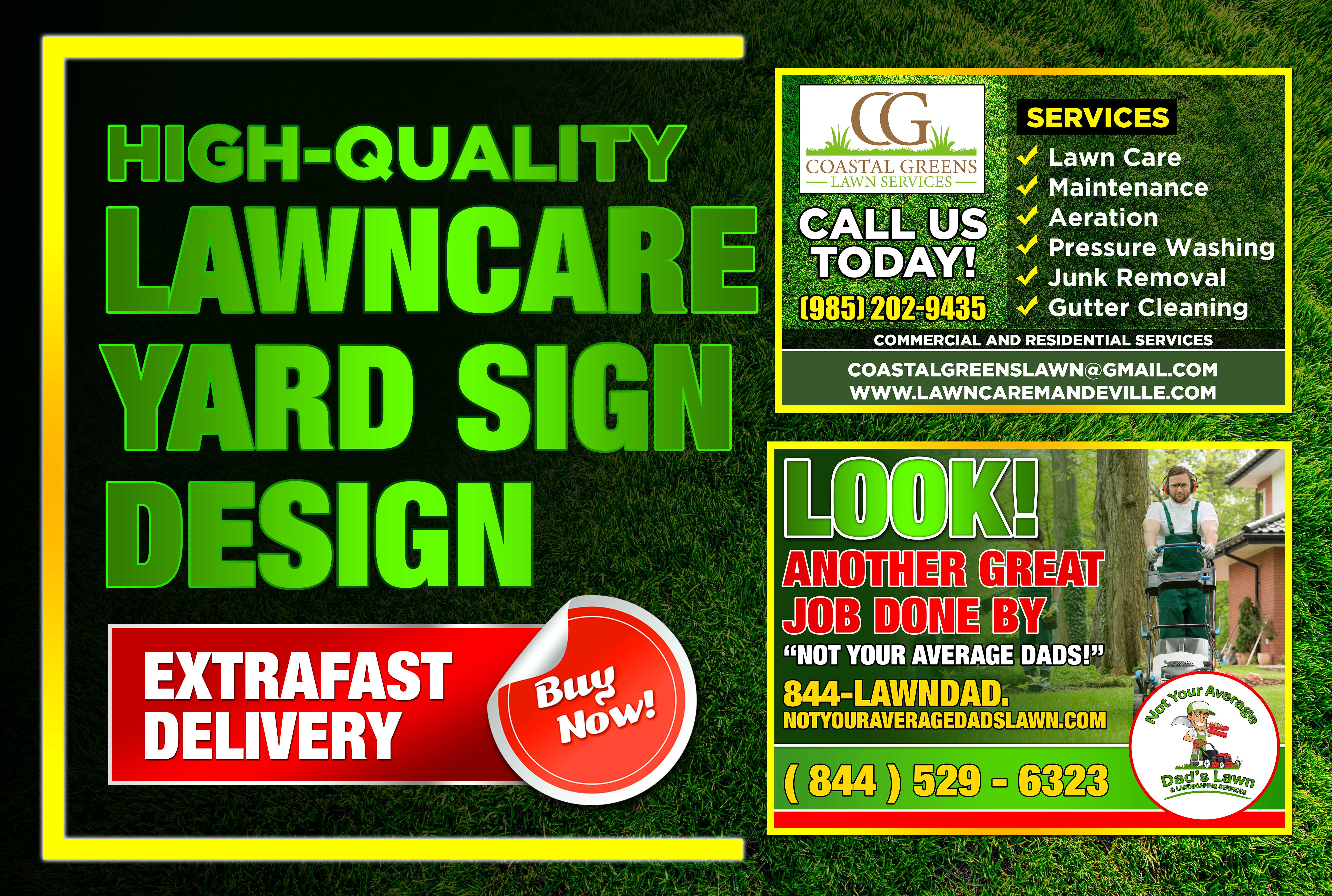 Do Lawn Care Yard Sign Design By, Landscaping Sign Designs