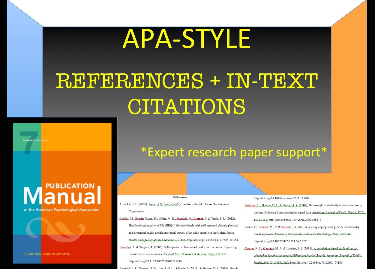 Expertly write or edit your apa style reference list and in text