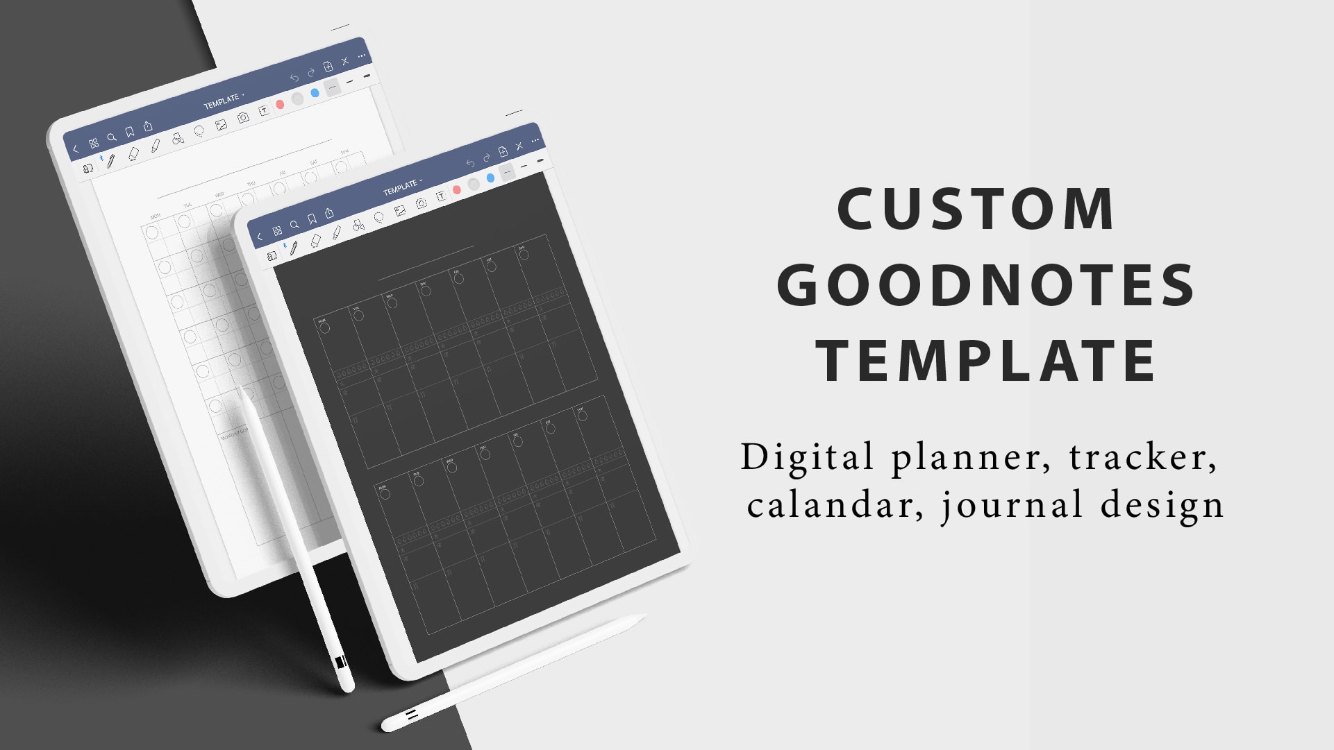 goodnotes 5 custom templates