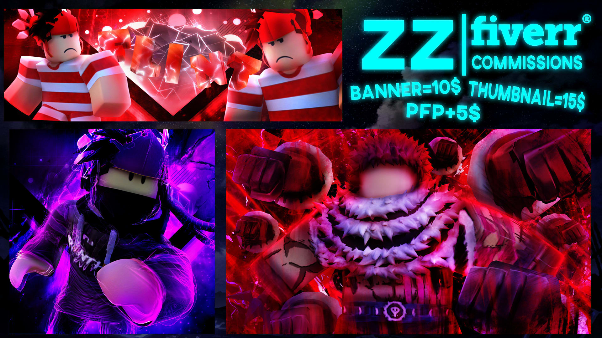 Make Roblox Gfx Such As Thumbnails And Profile Pictures By Eeeeeeer Fiverr - roblox gfx commissions