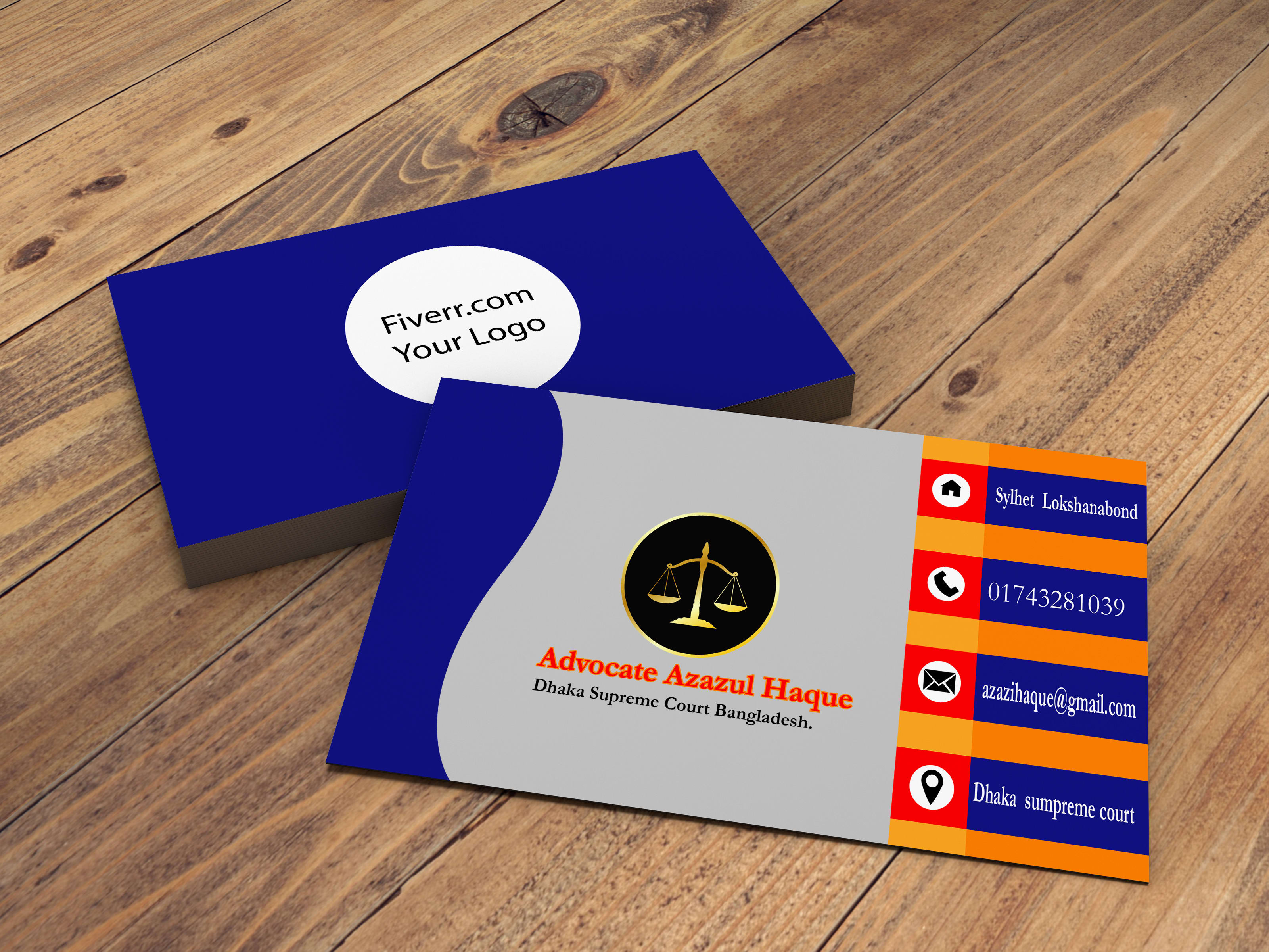 Design surprising business card or visiting card by Azazihaque | Fiverr