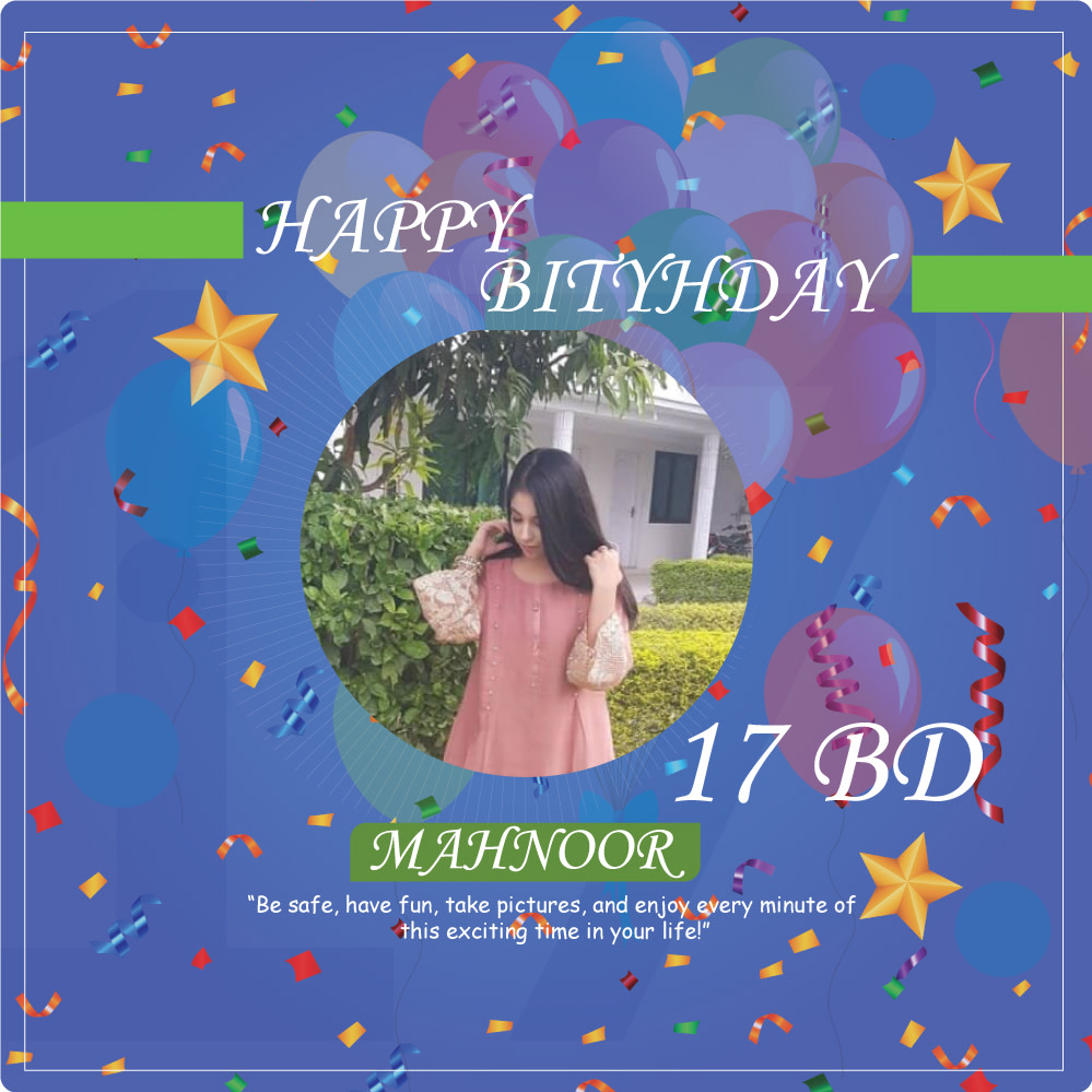 Design creative kids birthday poster or birthday invitation card by  Ahtashamminhaj | Fiverr