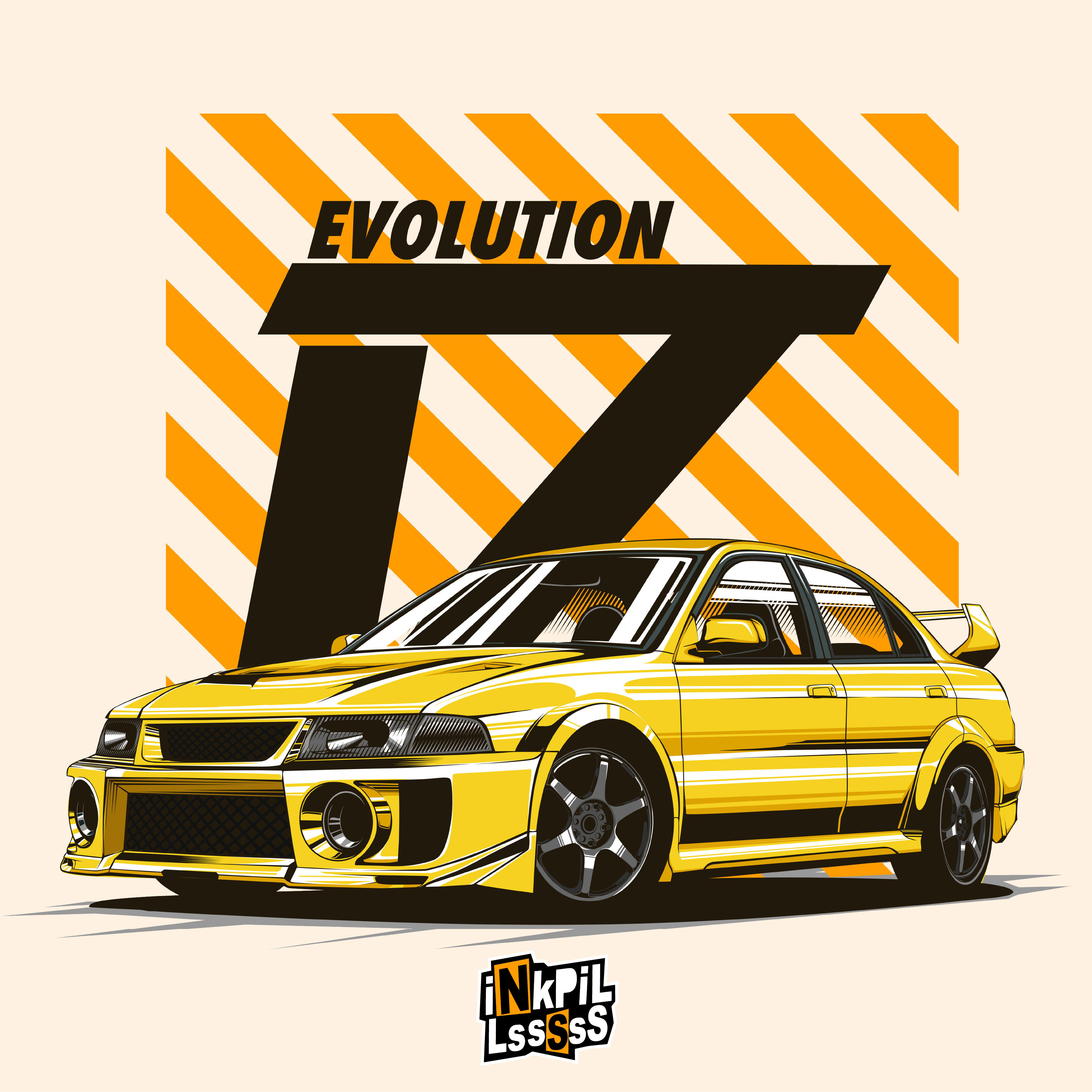 Draw cool car vector illustration for your t shirt by Ranakrismananda |  Fiverr