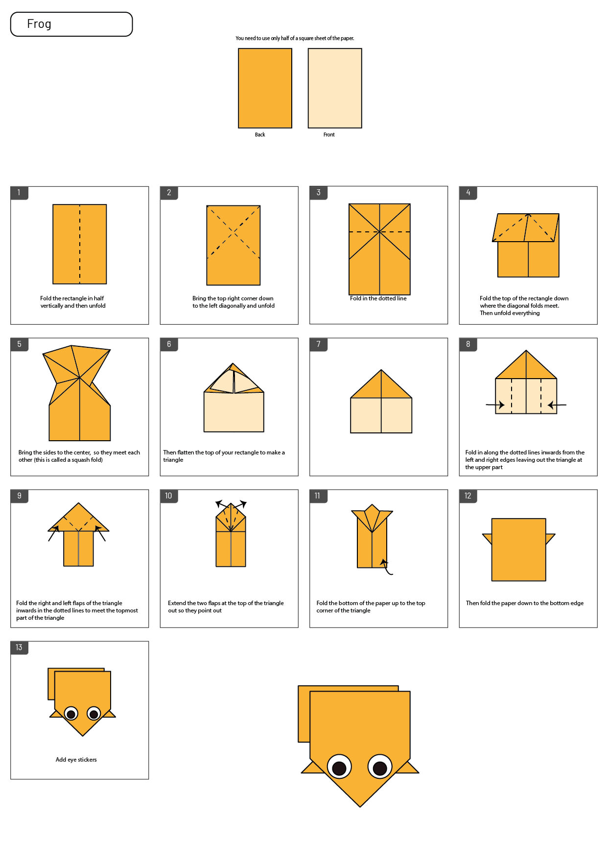 Libro da Colorare - Origami: Per bambini età 2-8 | Album da disegno per  bambini e bambine | Per bambini che vogliono imparare a disegnare (Italian