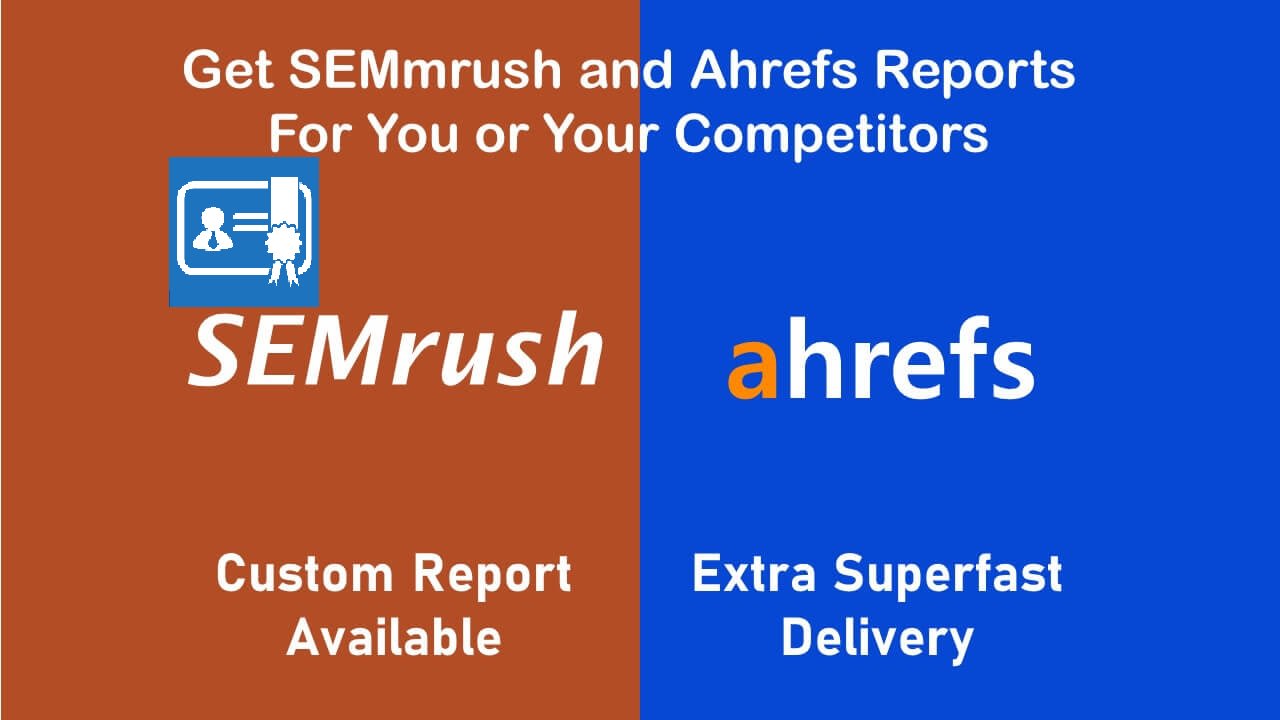 run semrush or ahrefs reports for SEO competitors analysis