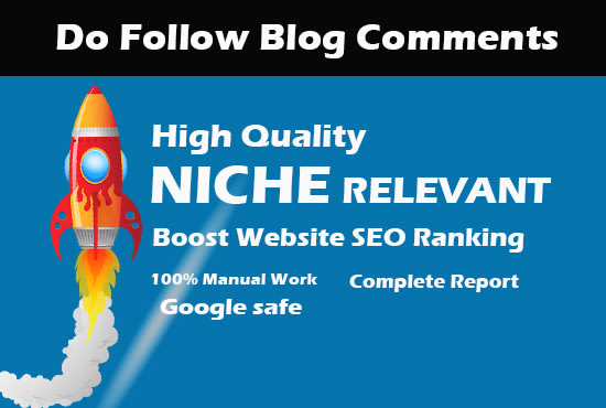 I will do 25 high quality dofollow niche relevant blog comments