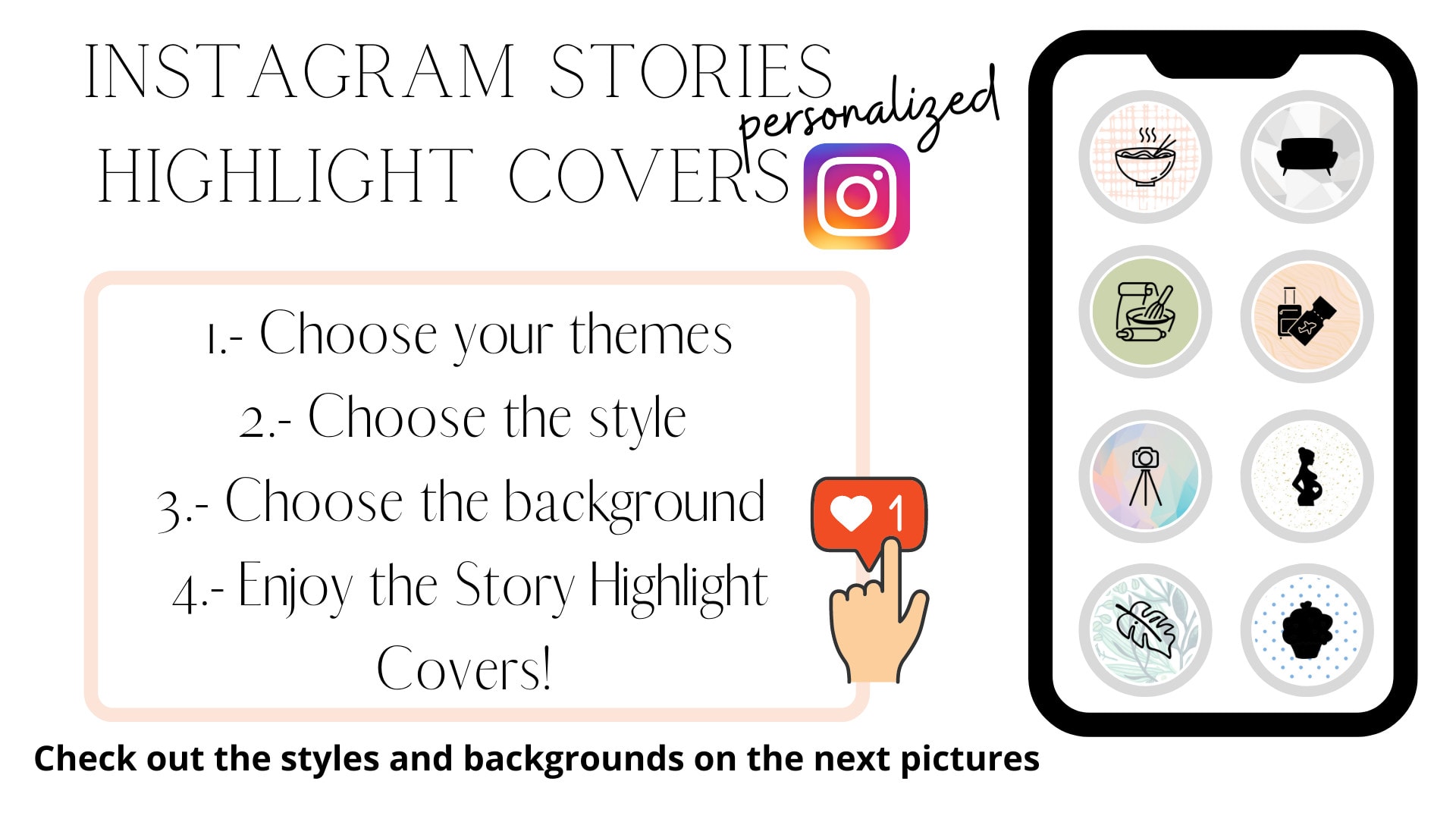 Create your instagram highlight cover icons by Alinaoga | Fiverr