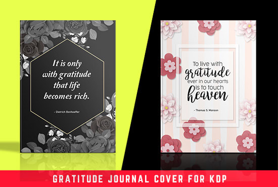 Progettare la copertina del diario della gratitudine o la